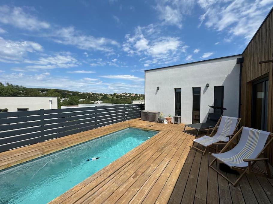 Luxury Villa With Pool And View Juvignac Exterior foto
